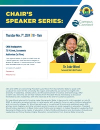 CEC Chair’s Speaker Seres: Dr. Luke Wood flyer